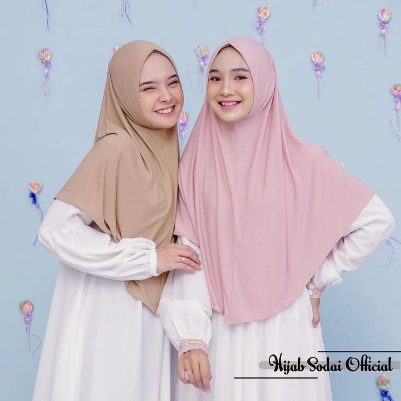 JILBAB BERGO MALAY NON PET JUMBO SIZE L/HAMIDAH NON PET JERSEY L
