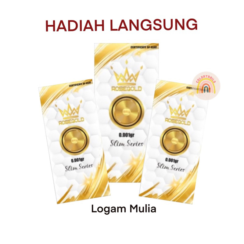 [GIFT] Logam Mulia Emas 0.001 gr