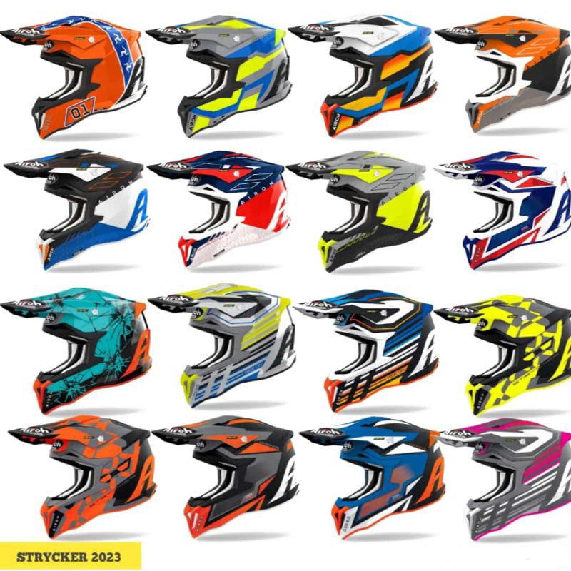 Helm Cross AIROH Strycker Original