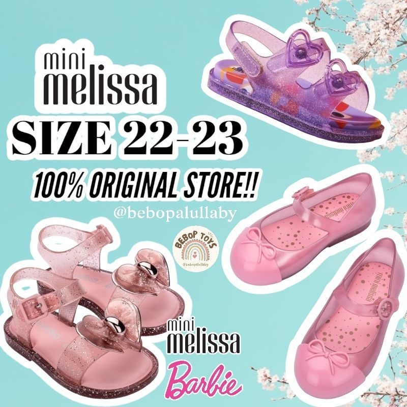 [SIZE 21-23] SEPATU MINI MELISSA ORIGINAL X BARBIE POSSESSION POSSESION ULTRA FABULA PING PONG PRINC