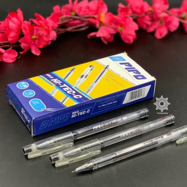 

Pulpen gel Pipo Hi-tec-c isi 12pcs