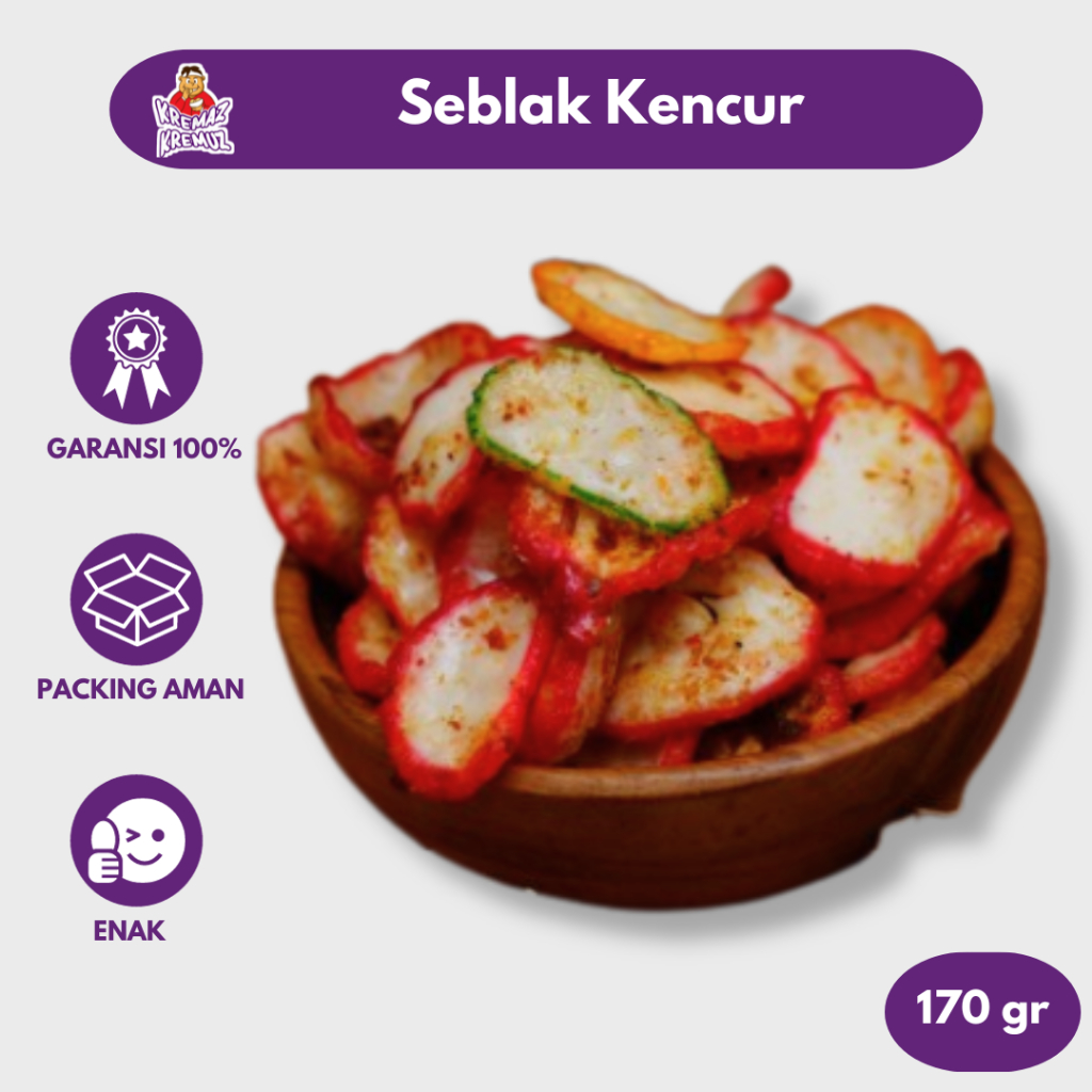 

SEBLAK KENCUR KERUPUK PEDAS DAUN JERUK CAMILAN RENYAH 200gr