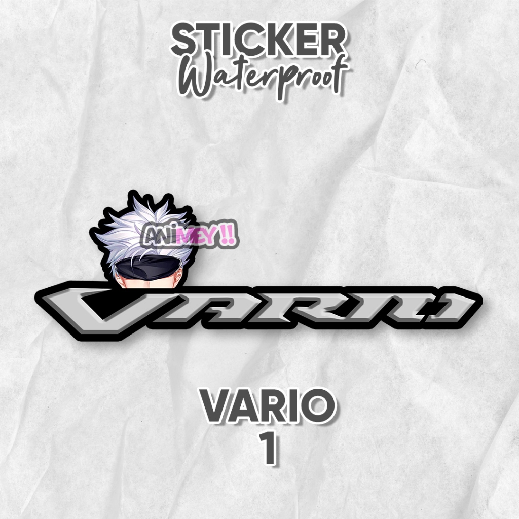 

Stiker Gojo Satoru Logo Vario / Stiker Anime Waterproof