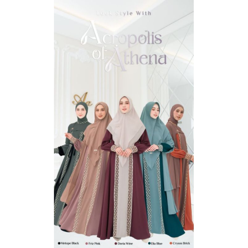 ACROPOLIS OF ATHENA DRESS BY ADEN HIJAB/Sarimbit