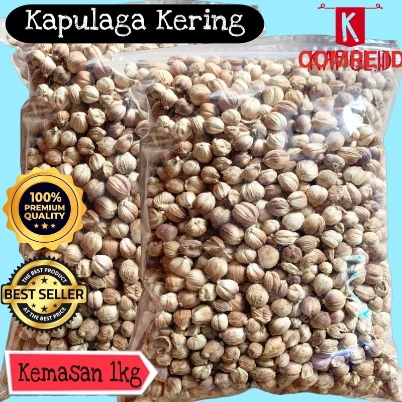 

kapulaga kering asli Indonesia kapol berat 1 kg