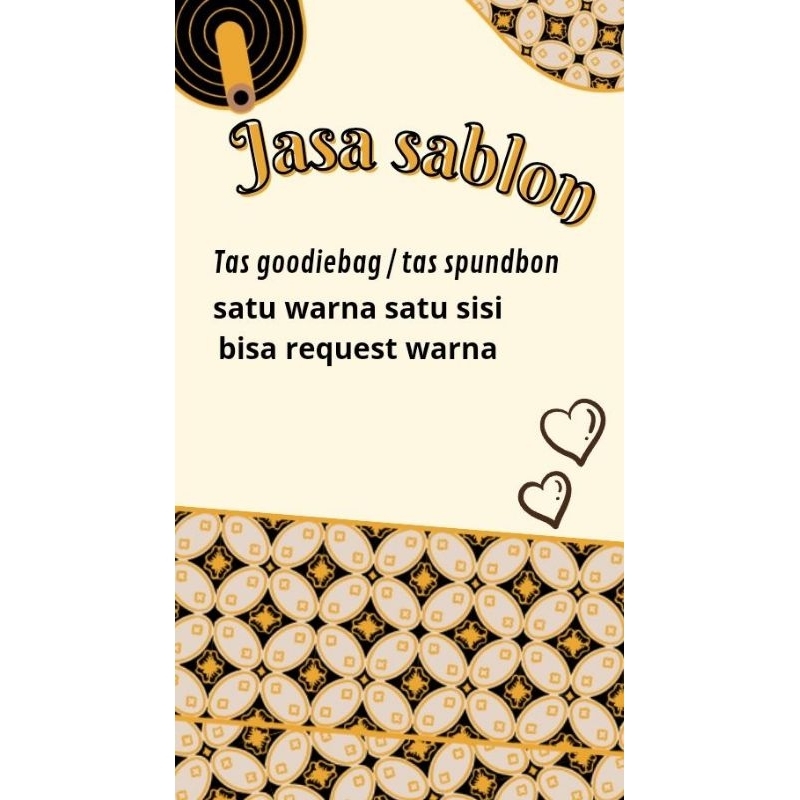 

Jasa sablon goodie bag / sablon tas sepunbon / jasa sablon tas sovenir