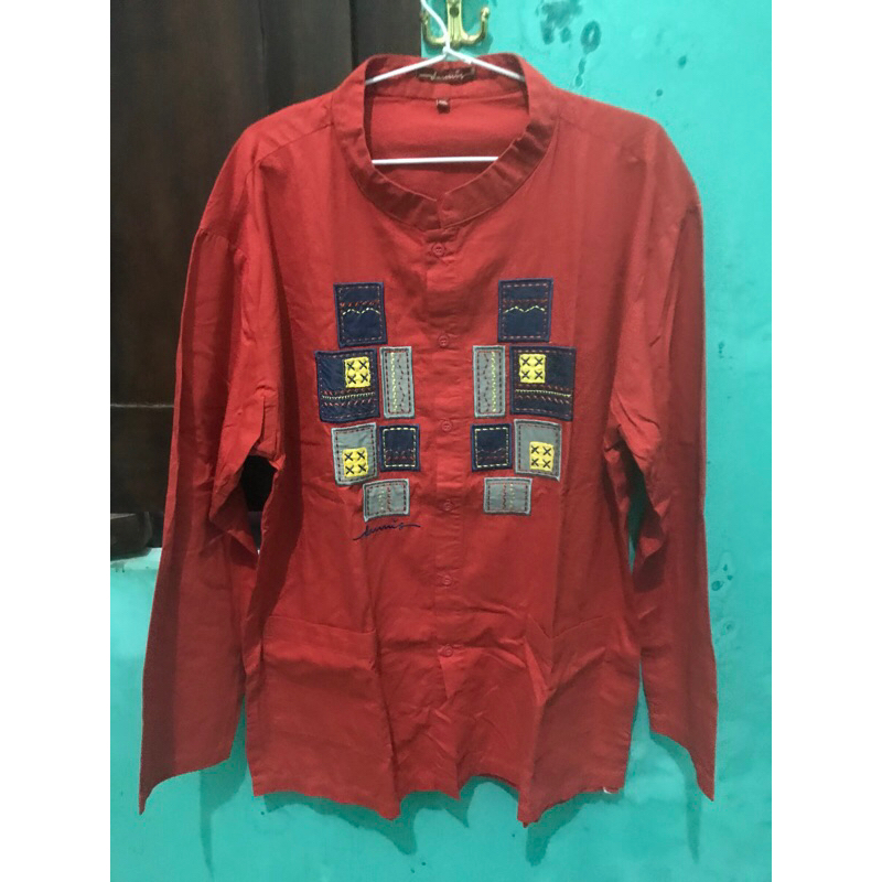 Baju Koko Dannis warna Orange