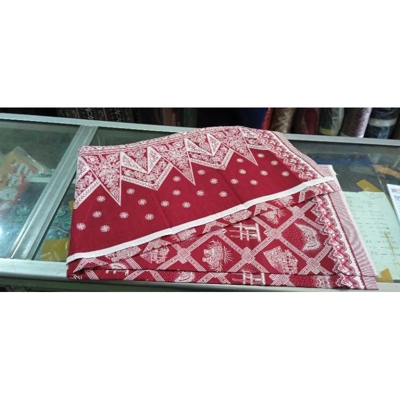 Bahan Kain Batik Baduy Motif Angklung Merah