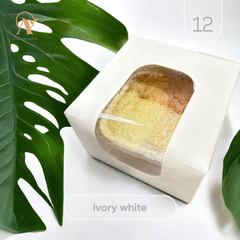 Ashadewi Gayatri – Box Bento Cake 12x12x8 cm – ivory white