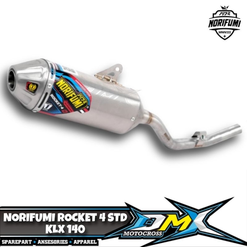 KNALPOT ORIGINAL NORIFUMI ROCKET 4 SS KLX 140 ENDURO