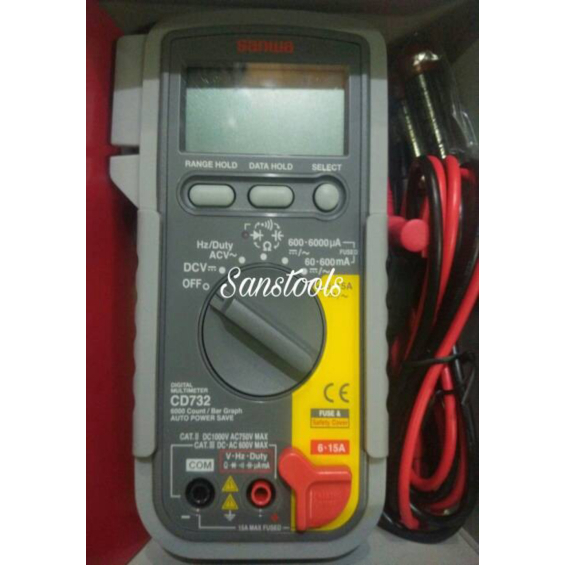 SANWA CD732 DIGITAL MULTIMETER asli JAPAN Limited