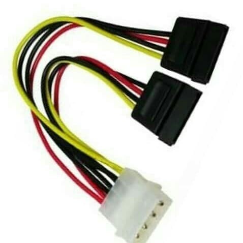 Kabel Molex to SATA Cabang 2 / Kabel Power Sata Cabang 2