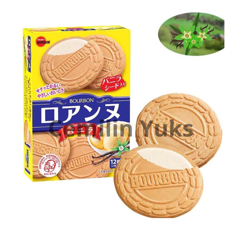 

Bourbon Roanne Vanilla 85gr Biskuit Jepang Rasa Vanilla