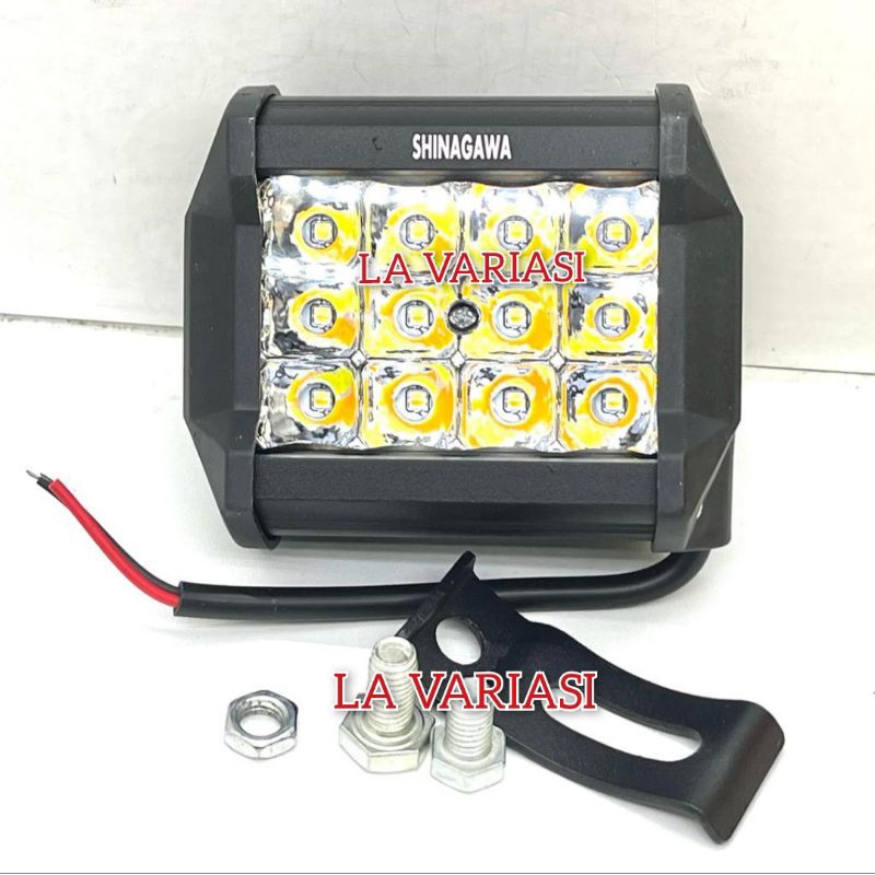 Lampu Tembak Sorot CWL 12 mata led 2 warna 3 mode diam