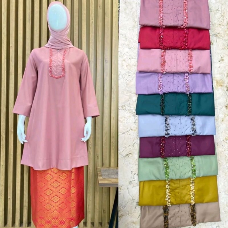 tunik batu Payet kamari