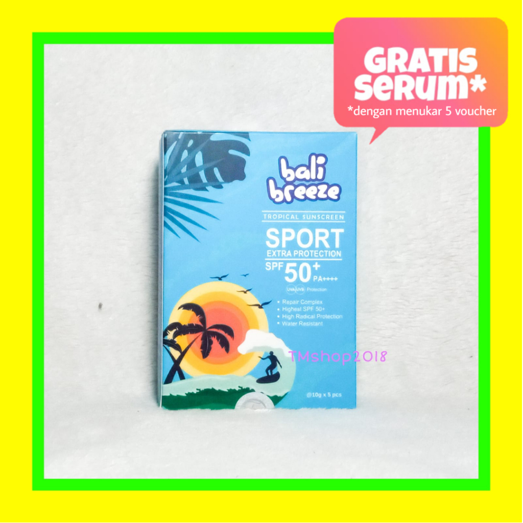 Natasha Skincare Bali Breeze Sport Box SPF 50+ PA++++ by dr Fredi Setyawan Original Sunscreen Sunblo