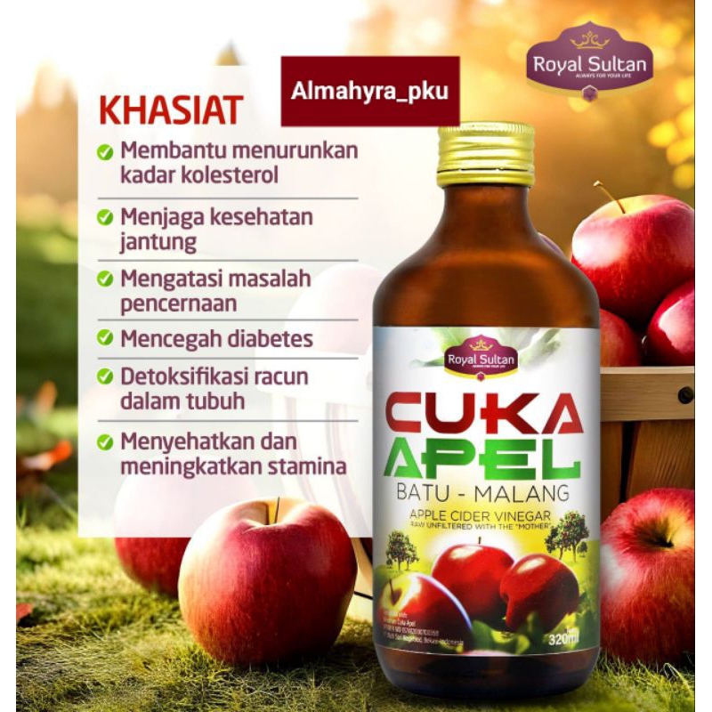 

Cuka Apel Royal Sultan 320 ml + Free Extra Buble