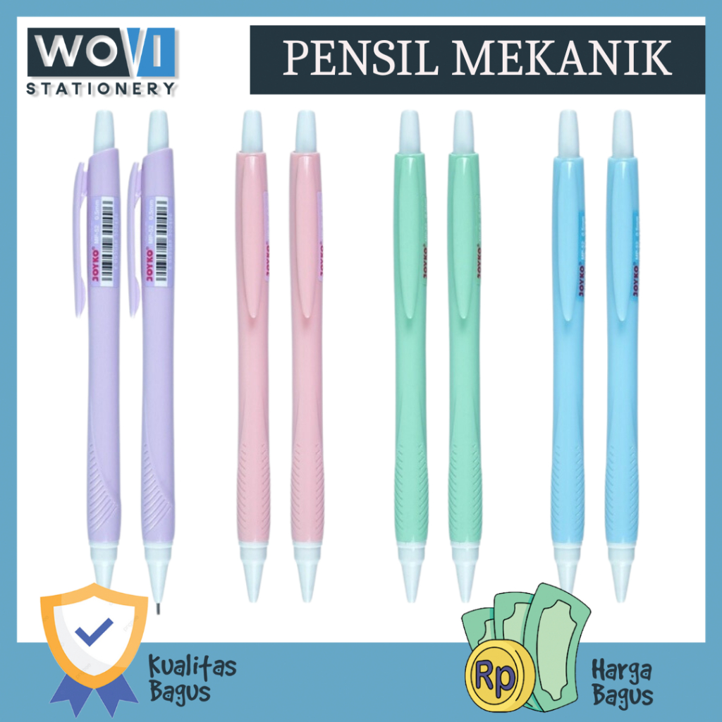 

[PCS] Pensil Mekanik 0.5 MP-52 Pastel Joyko / Pensil Mechanical 0.5 MP-52 Pastel Joyko