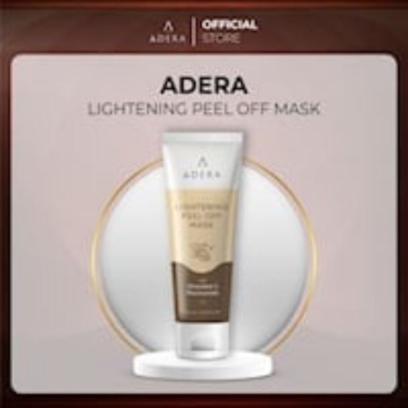 Adera Lightening Peel off mask mencerahkan kulit