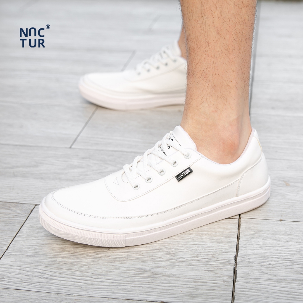 NOCTUR - Sepatu Pria Putih Casual Full White N 003