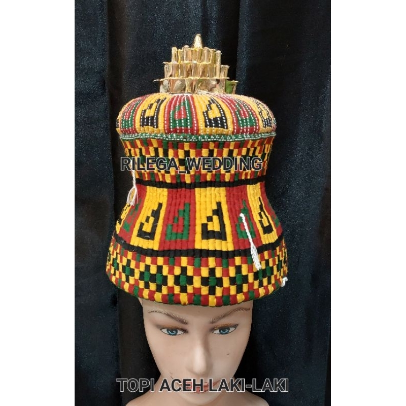 TOPI PENGANTIN PRIA ACEH + TAMPOK TOPI