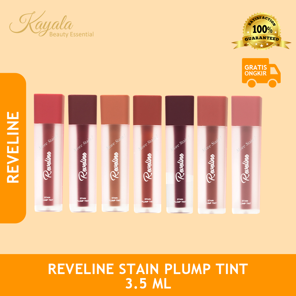 REVELINE STAIN PLUMP TINT 3.5 ML - LIP TINT REVELINE - LIP STAIN REVELINE - LIP CREAM REVELINE - LIP