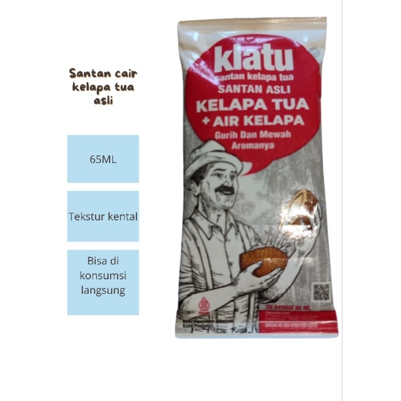

Santan klatu 65ml kemasan baru