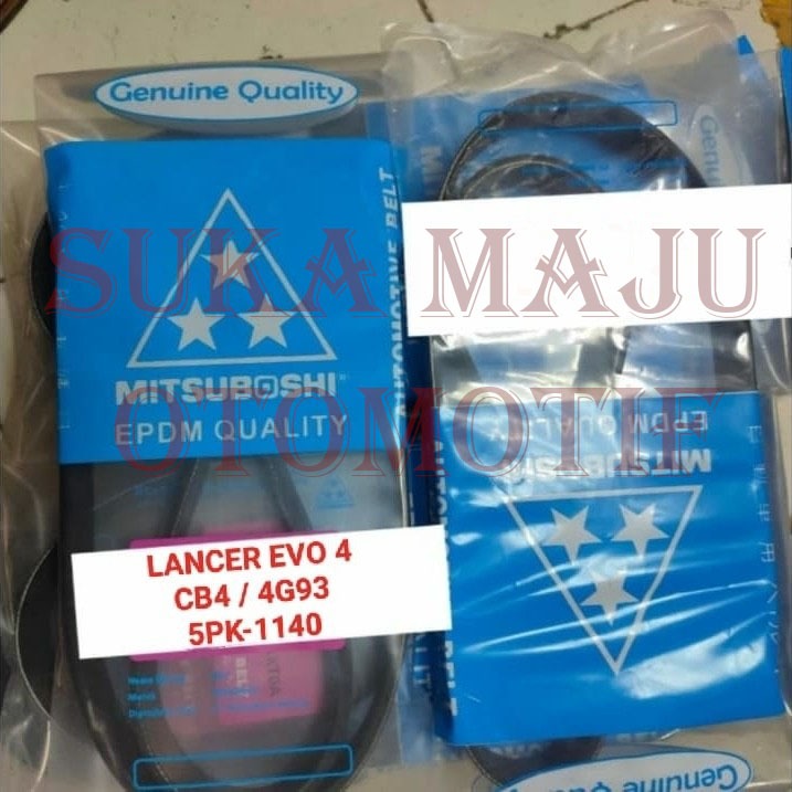 fan van v belt tali kipas 5pk1140 lancer evo 4 CB4 4G93 5pk1140