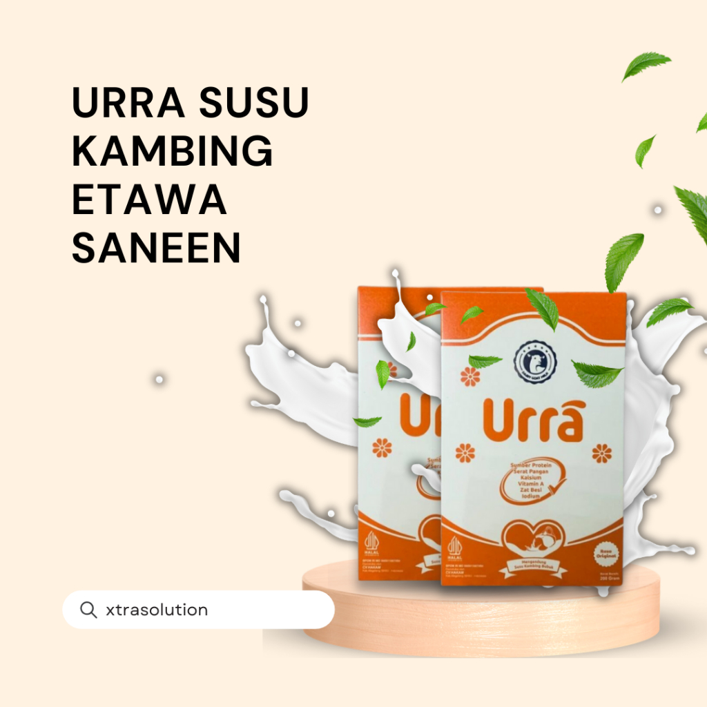 

Susu URRA- Susu Penambah Berat dan Tinggi Anak | Susu Kambing Saneen | 200 Gram Halal BPOM