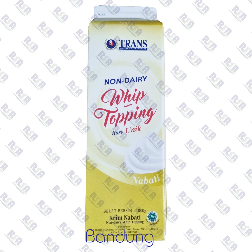 

Non Dairy Whipping Topping Trans Gold 1 Liter di Import dari China