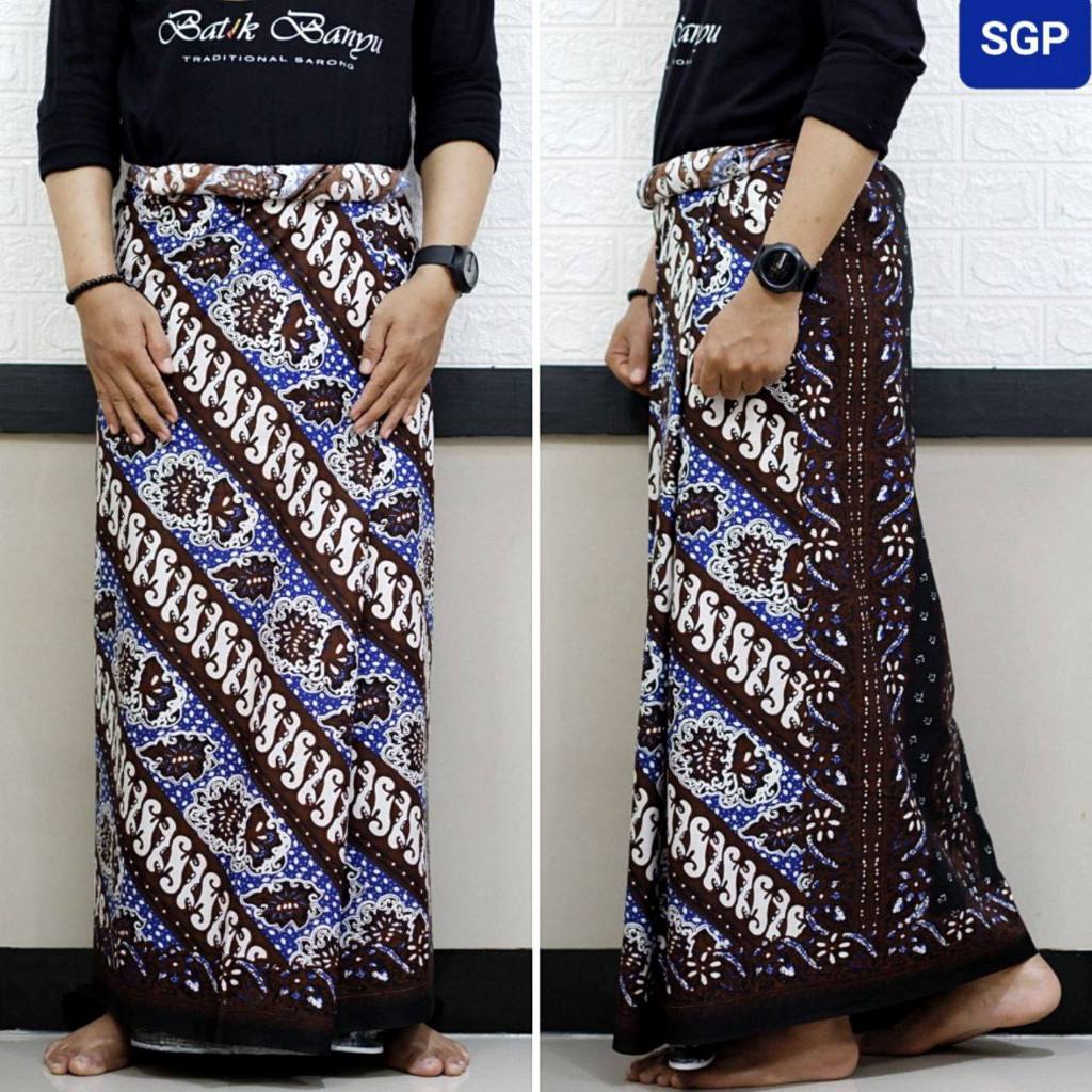 COD SARUNG BATIK GURDO TULIS COKLAT SERIES TERBARU