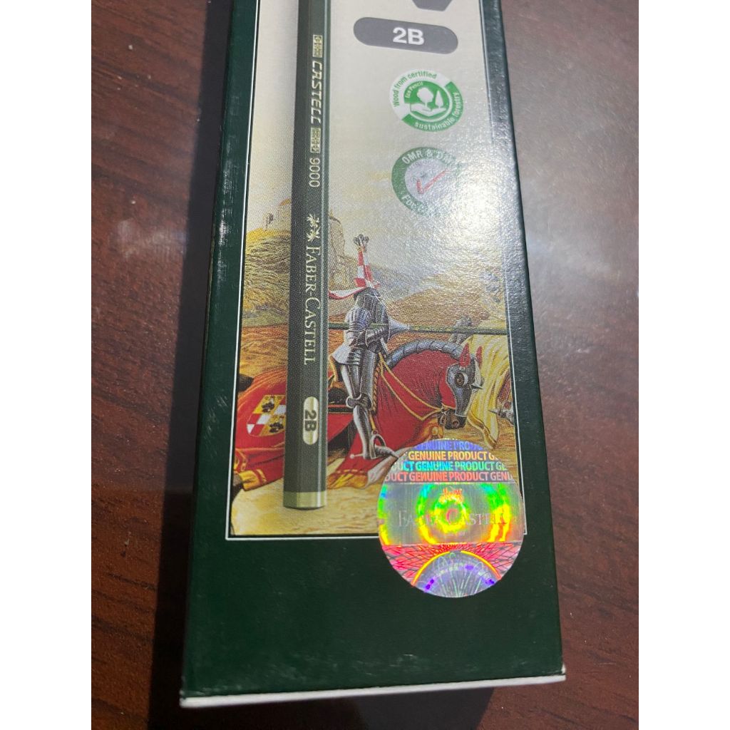 

Pensil Faber Castell 9000 2B 100% Original For Computer Scanning 1 Kotak -12pcs