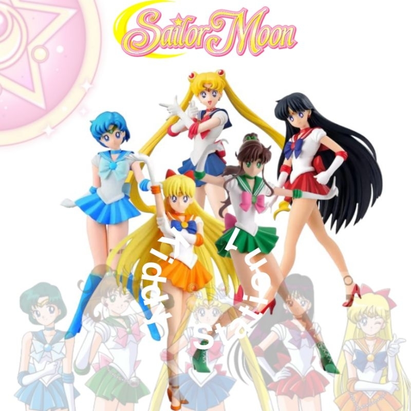 Sailor Moon figure usagi tsukino sailor mars sailor mercury sailor venus sailor neptune sailor jupit