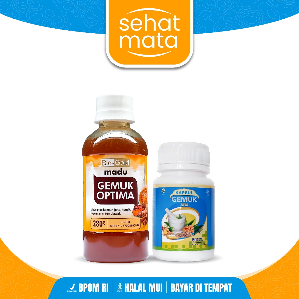 

Madu Gemuk Optima X Kapsul Gemuk 99 - Paket Penambah Berat Badan dan Nafsu Makan - BPOM