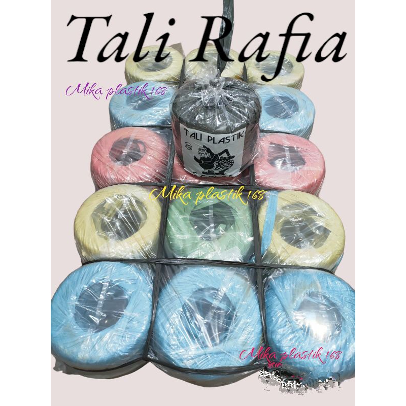 

Tali Rafia Warna & Hitam 1kg