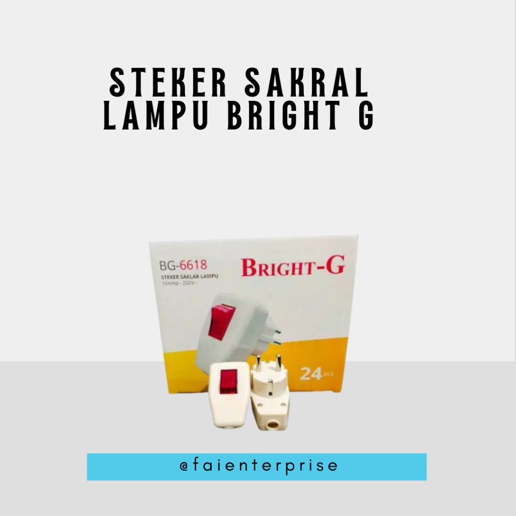 Steker Saklar Lampu Bright G 6618