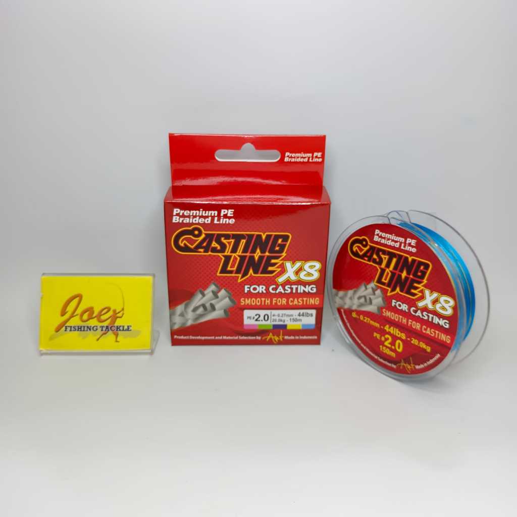 Casting Line X8 PE#2,0 - 44Lb Multicolour Benang Pancing Senar PE