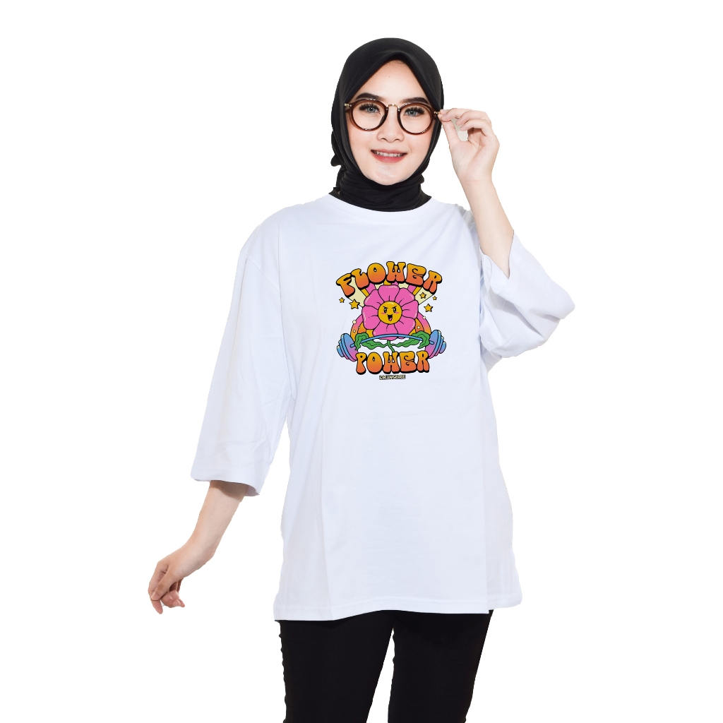Kaos Oversize Wanita/Kaos Wanita/kaos cewek/Oversize/OrangeBee/OS-091