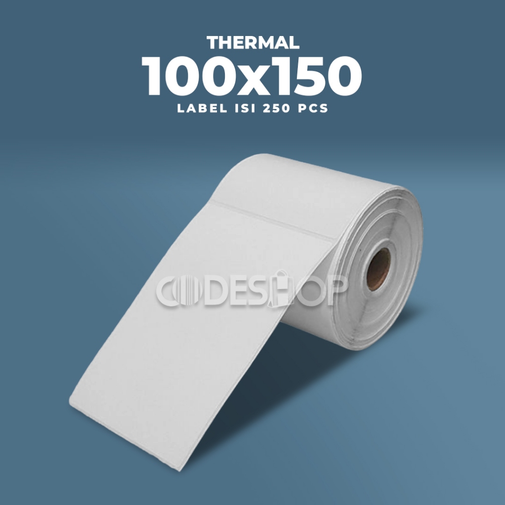 

Label Stiker Thermal 100x150mm / 100x150 / 100 x 150 mm Sticker Barcode isi 250 Pcs