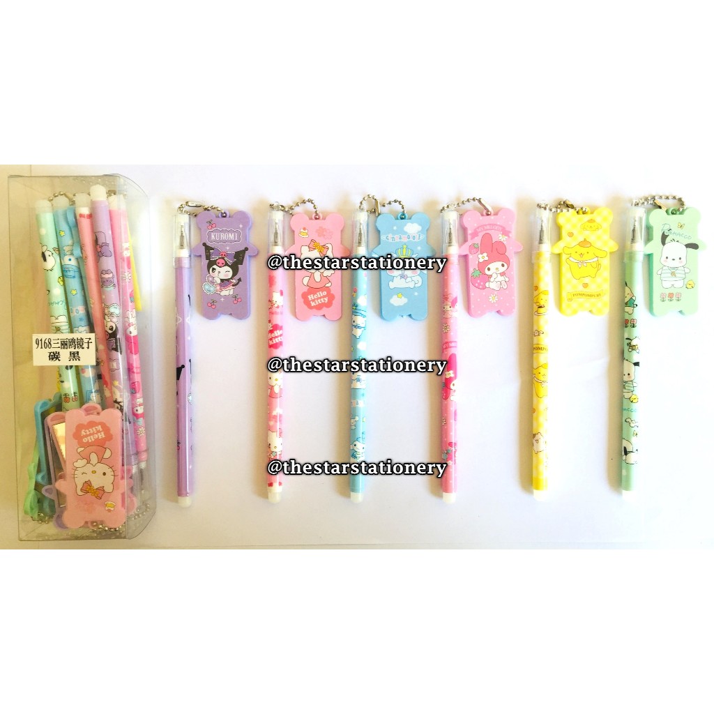 

(1 Biji) GROSIR Bolpen Gantung Sanrio 9155 9168 9169 9170 / Pulpen Gantung Fancy / Gel Pen Gantung