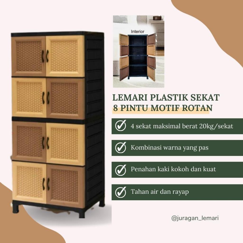 LEMARI PLASTIK 4 SUSUN NAPOLLY I LEMARI SUSUN TERMURAH BAHAN PLASTIK 100% ORIGINAL NAPOLLY CRS X