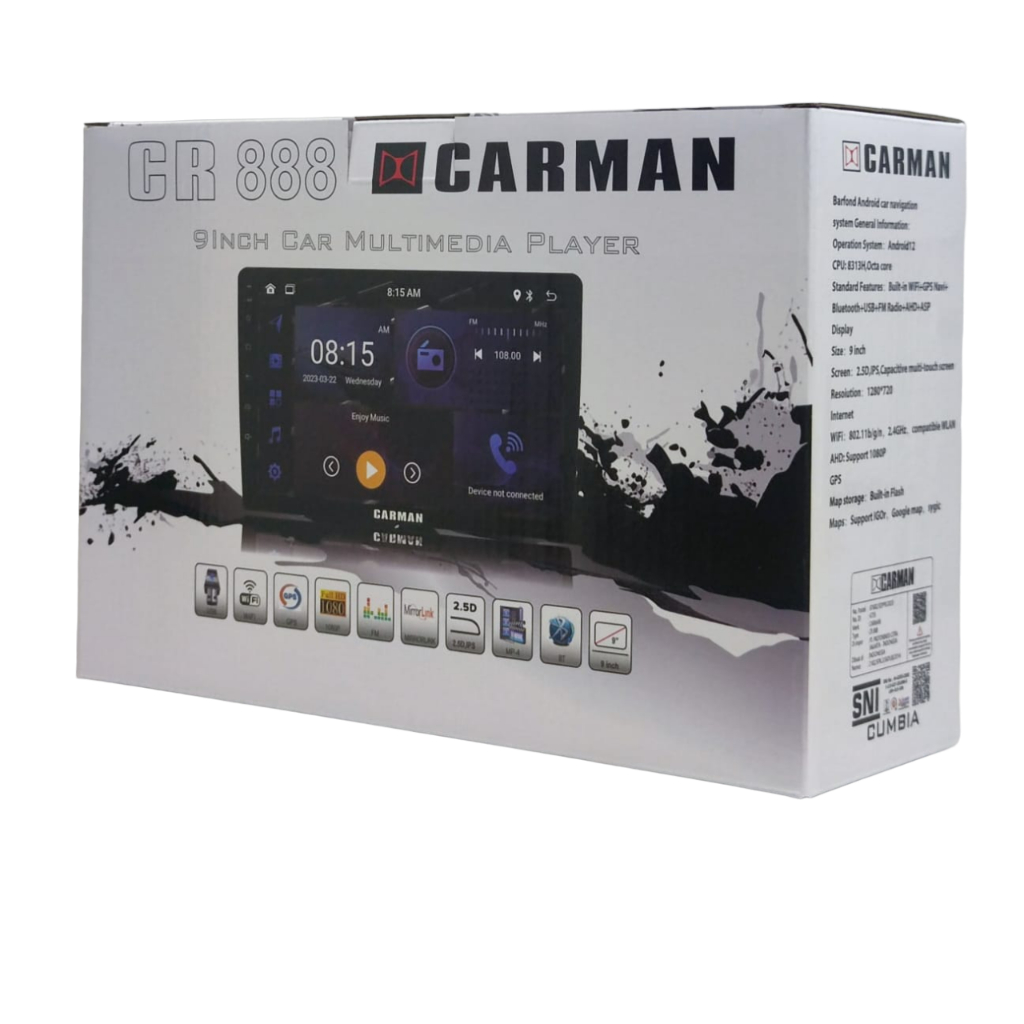 Carman CR 888 Cumbia Android 9 Inch Car Multimedia Player