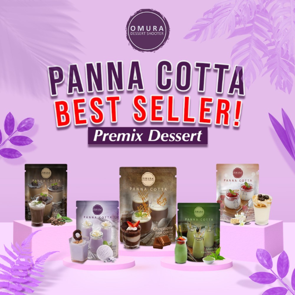 

[SERIES PANNA COTTA] Panna Cotta Pudding Italia Pudding Sutera Bubuk Puding Instant Omura Dessert Shooter Powder