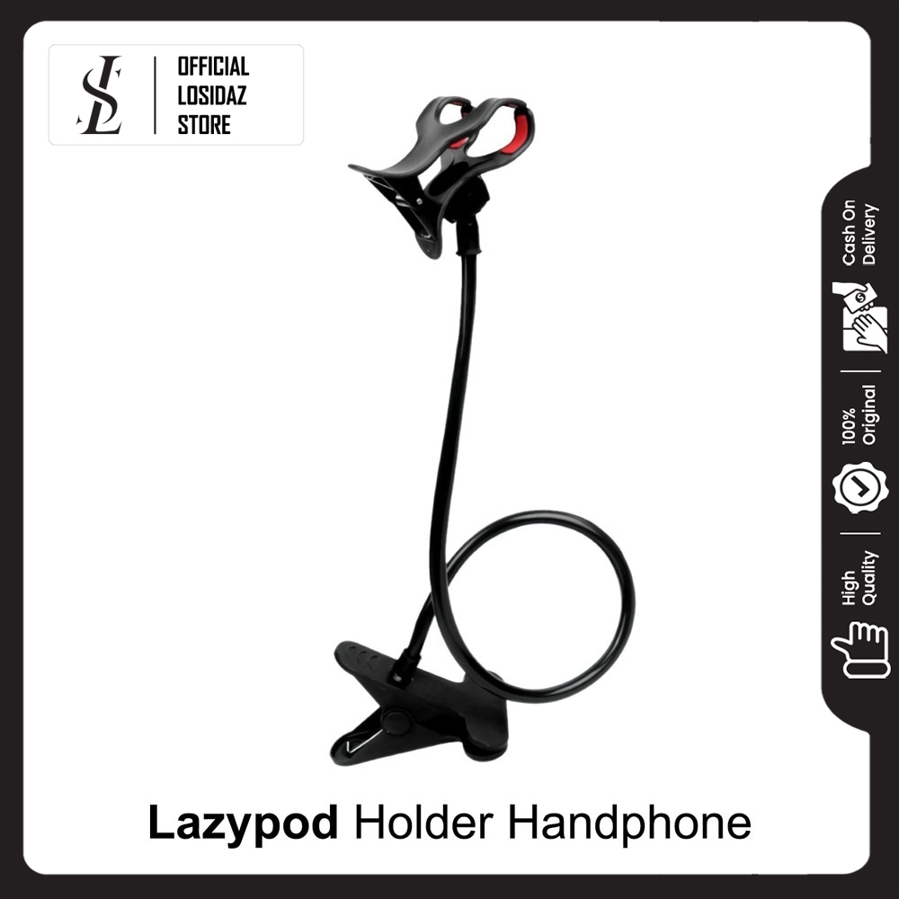 LAZYPOD HOLDER HP MEJA JEPIT
