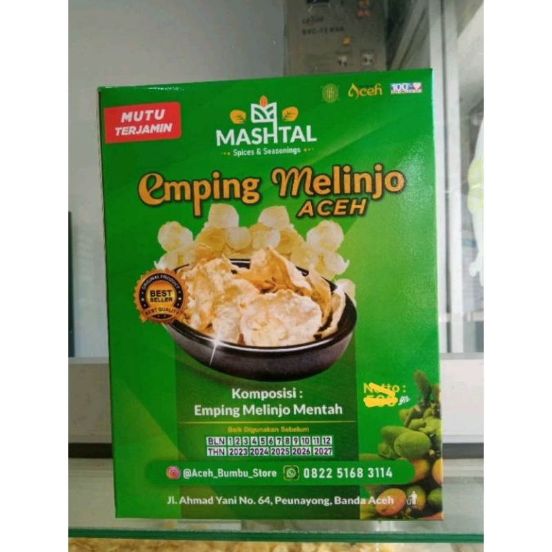 

Emping Melinjo Mashtal Grade Super Kemasan Kotak 300 gram