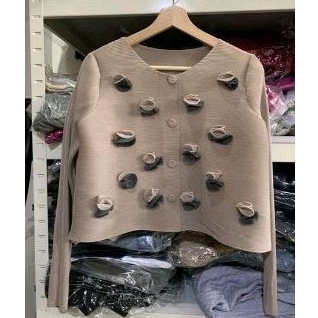 CARDIGAN PLEATS -  FLOWER CARDI PREMIUM PLEATS