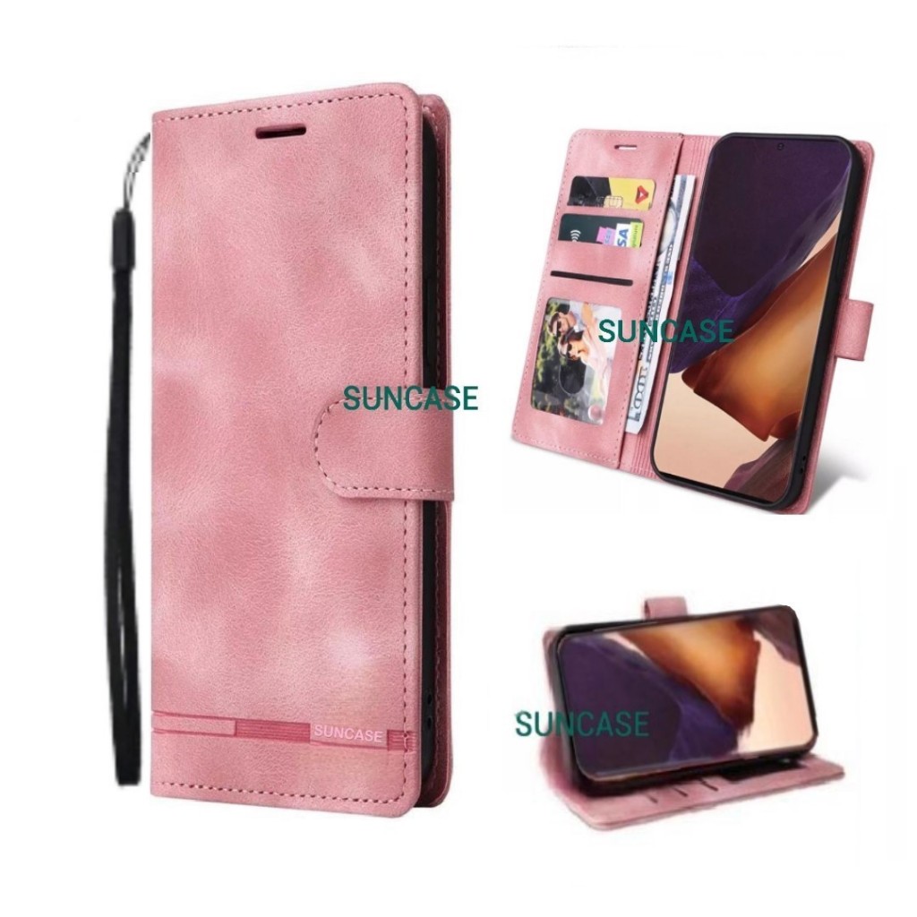 SUNCASE Oppo Reno 8t 4g Cover hp model dompet Multi Fungsi Flip Case Wallet Leather