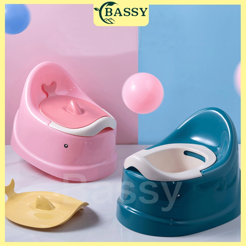 BASSY Toilet Training Anak Baby Closet WC Jongkok Portable Pispot Plastik Anak Toilet Trainer HSB716