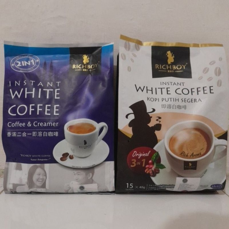 

RICHBOY INSTANT WHITE COFFEE ORIGINAL / COFFEE & CREAMER ISI 15SACHETS