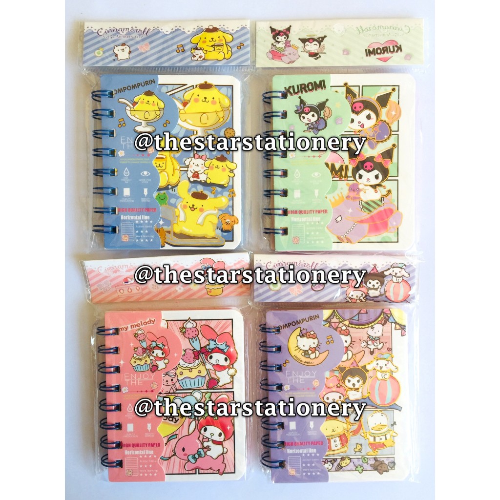 

(1 Biji) GROSIR Spiral Note Book A7 77 Lembar 11.4 x 9.1 / Note Book Ring XQ-8806 / Notebook Mini A7